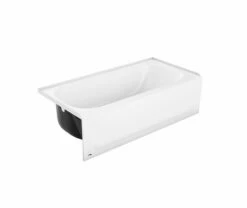 Bootz 011-3341-00 Maui 60" X 30" Porcelain Enamel Alcove Left Hand Drain Bathtub In White