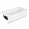 Bootz 011-3380-00 5' SynIron 1 AFR 60" X 30" Porcelain Enamel Alcove Right Hand Drain Bathtub In White -AF SUPPLY Sales Store 0112380w 1 1