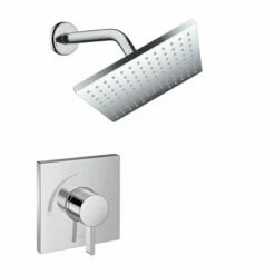 Hansgrohe 04959000 Vernis Shape Pressure Balance Shower Set, 1.75 GPM In Chrome