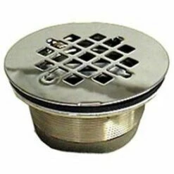 Wal-rich 0523004 2" Brass Shower Drain With Stainless Steel Grid
