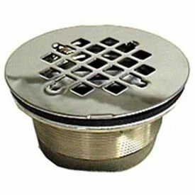 Wal-rich 0523004 2" Brass Shower Drain With Stainless Steel Grid 3 Wal-rich 0523004 2" Brass Shower Drain With Stainless Steel Grid