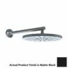 Vola 060-27 Wall-Mounted Round Shower Head In Matte Black -AF SUPPLY Sales Store 06027