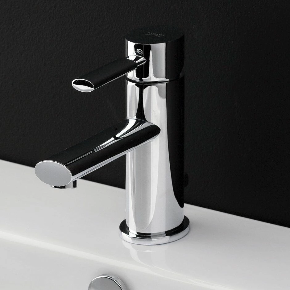 Lacava 0610-CR Perla Deck-mount Single-hole Faucet With A Lever Handle And Pop-up, ADA Compliant. Water Flow Rate: 1 Gpm Pressure Compensating Aerator. In Polished Chrome 3 Lacava 0610-CR Perla Deck-mount Single-hole Faucet With A Lever Handle And Pop-up, ADA Compliant. Water Flow Rate: 1 Gpm Pressure Compensating Aerator. In Polished Chrome