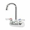 Krowne Metal 10-400L Silver 4" Wall Mount Faucet With 3-1/2" Wide Gooseneck Spout In Chrome Plated 1 Krowne Metal 10-400L Silver 4" Wall Mount Faucet With 3-1/2" Wide Gooseneck Spout In Chrome Plated -AF SUPPLY Sales Store 10400l