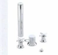 Dornbracht 13902970-00 Tara Three-Hole Bidet Set W/ Deck Valves And Vacuum Breaker In Polished Chrome 3 Dornbracht 13902970-00 Tara Three-Hole Bidet Set W/ Deck Valves And Vacuum Breaker In Polished Chrome