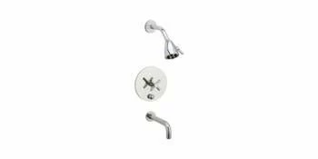 Phylrich DPB2134TO/015 DPB2134TO_015 - Basic Cross Handles Pressure Balance Tub And Shower Set, Trim Only 4 Phylrich DPB2134TO/015 DPB2134TO_015 - Basic Cross Handles Pressure Balance Tub And Shower Set, Trim Only - Image 2