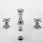 Newport Brass 929/26 929 Double Handle Widespread Bidet Faucet With Vacuum Breaker And, Polished Chrome