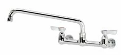 Krowne 12-812L Silver Series 8" Wall Mount Faucet With 12" Swing Spout In Chrome Plated