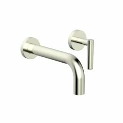 Phylrich 120-16/015 Transition 1.2 GPM Single Handle Wall Mounted Lavatory Set Faucet With Lever Handle In Satin Nickel