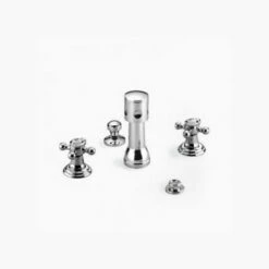 Dornbracht 13901977-06 Generic Round 4 Hole Bidet Set With Vacuum Breaker In Platinum Matte