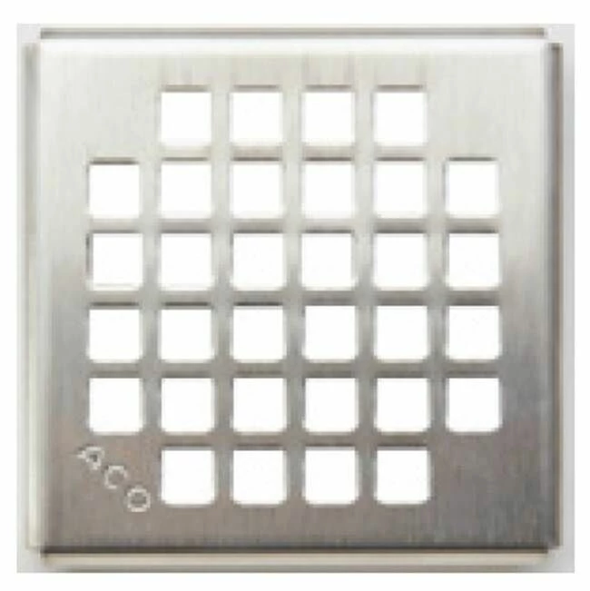 ACO 143126 ShowerDrain 4x4 PointDrain In Polished Chrome 3 ACO 143126 ShowerDrain 4x4 PointDrain In Polished Chrome