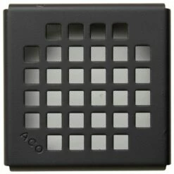 ACO 143127 ShowerDrain 4x4 PointDrain In Matte Black