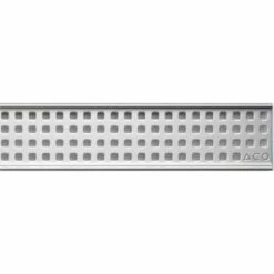 ACO 143152 48inch Linear ShowerDrain Square In Brushed Stainless