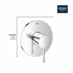 Grohe 14472GN0 Essence New Pressure Balance Valve Trim With Cartridge In Brushed Cool Sunrise -AF SUPPLY Sales Store 14472gn0 4