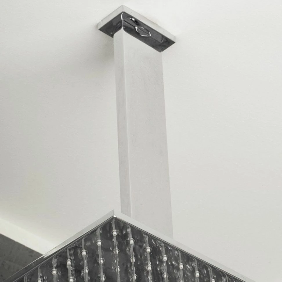 Lacava 1469-CR Kubista Ceiling-mount Rectangular Shower Arm With Flange. In Polished Chrome 3 Lacava 1469-CR Kubista Ceiling-mount Rectangular Shower Arm With Flange. In Polished Chrome