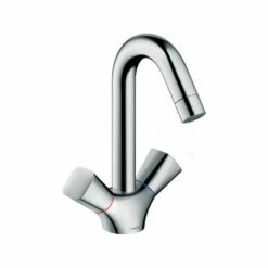 Hansgrohe 71222001 Logis Single-Hole Faucet 150 With Swivel Spout And Pop-Up Drain, 1.2 GPM In Chrome