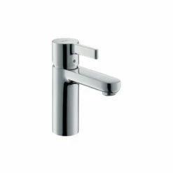 Hansgrohe 31012001 Metris S Single-Hole Faucet 100 With Pop-Up Drain, 0.5 GPM In Chrome