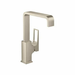 Hansgrohe 74511821 Metropol Single-Hole Faucet 230 With Loop Handle And Swivel Spout, 1.2 GPM In Brushed Nickel