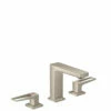 Hansgrohe 74527821 Metropol Widespread Faucet 110 With Loop Handles And Pop-Up Drain, 0.5 GPM In Brushed Nickel -AF SUPPLY Sales Store 153 hpr01578 tif 1