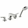 Hansgrohe 04766000 Focus 4-Hole Roman Tub Set Trim With 1.8 GPM Handshower In Chrome -AF SUPPLY Sales Store 153 hpu60085 tif 1