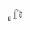 Hansgrohe 31063001 Metris S Widespread Faucet 100 With Full Handles And Pop-Up Drain, 1.2 GPM In Chrome -AF SUPPLY Sales Store 153 hpu60364 tif 1