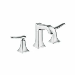 Hansgrohe 31073001 Metris C Widespread Faucet 100 With Pop-Up Drain, 1.2 GPM In Chrome