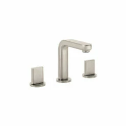 Hansgrohe 31063821 Metris S Widespread Faucet 100 With Full Handles And Pop-Up Drain, 1.2 GPM In Brushed Nickel