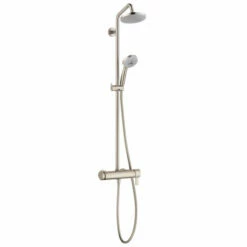 Hansgrohe 04530820 Croma Showerpipe 160 1-Jet With Pressure Balance, 2.0 GPM In Brushed Nickel