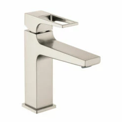 Hansgrohe 74506821 Metropol Single-Hole Faucet 110 With Loop Handle And Pop-Up Drain, 1.2 GPM In Brushed Nickel