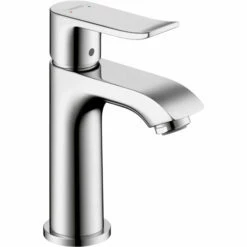 Hansgrohe 31088001 Metris Single-Hole Faucet 100 With Pop-Up Drain, 1.2 GPM In Chrome