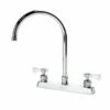 Krowne Metal 15-502L Royal 8" Deck Mount Faucet With 8-1/2" Wide Gooseneck Spout In Polished Chrome -AF SUPPLY Sales Store 15502l