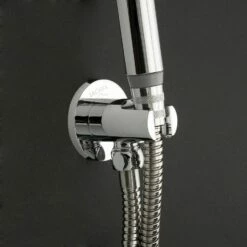 Lacava 1563-NI Cigno Water Intake With A Hook For Hand-held Shower Head In Brushed Nickel