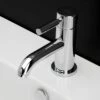 Lacava 1586-CR Cigno Deck-mount Single-hole Faucet With A Pop-up And Lever Handle. Water Flow Rate: 1 Gpm Pressure Compensating Aerator, In Polished Chrome 1 Lacava 1586-CR Cigno Deck-mount Single-hole Faucet With A Pop-up And Lever Handle. Water Flow Rate: 1 Gpm Pressure Compensating Aerator, In Polished Chrome -AF SUPPLY Sales Store 1586 CR