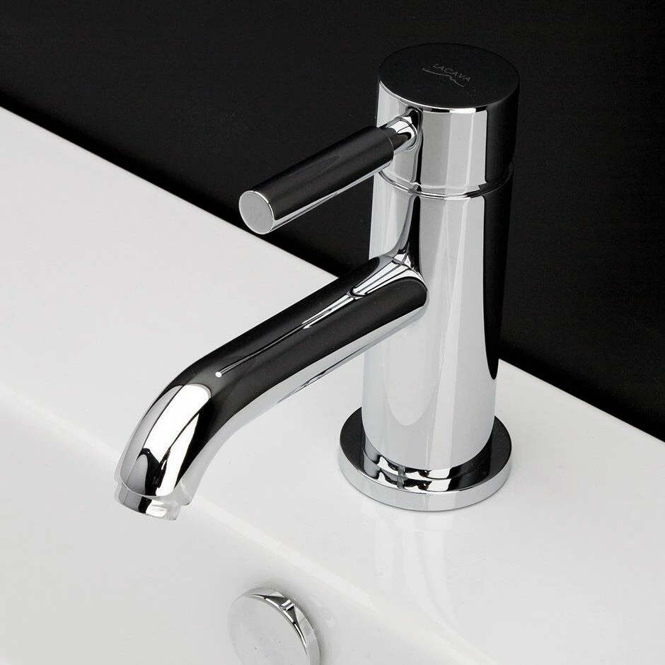 Lacava 1586-CR Cigno Deck-mount Single-hole Faucet With A Pop-up And Lever Handle. Water Flow Rate: 1 Gpm Pressure Compensating Aerator, In Polished Chrome 3 Lacava 1586-CR Cigno Deck-mount Single-hole Faucet With A Pop-up And Lever Handle. Water Flow Rate: 1 Gpm Pressure Compensating Aerator, In Polished Chrome