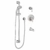 American Standard 1662212.002 Commercial Shower System With Tub Spout 1.5 Gpm In Polished Chrome