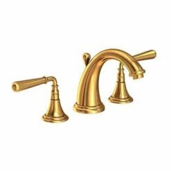 Newport Brass 1740/034 Bevelle 6.125" H Double Handle Widespread Lavatory Faucet With Metal Lever Handles In Aged Brass