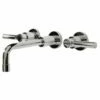 Harrington Brass Works 17-777T-17L-026 Metro Lever Wall Mount Widespread Lavatory Faucet Drain Not Included In Polished Chrome -AF SUPPLY Sales Store 17777t17l026