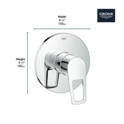 Grohe 19595001 Bauloop Pressure Balance Valve Trim With Cartridge In Starlight Chrome 17 Grohe 19595001 Bauloop Pressure Balance Valve Trim With Cartridge In Starlight Chrome -AF SUPPLY Sales Store 19595001 7