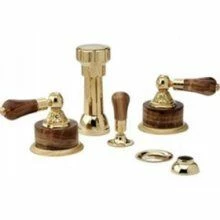 Phylrich K4241/004 K4241SB Four Hole Bidet Set In Satin Brass