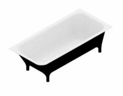 Zucchetti 1MP402NE Free Standing Bathtub In Cristalplant® Complete With Chrome Waste. Right Hand Version. 70 7/8"