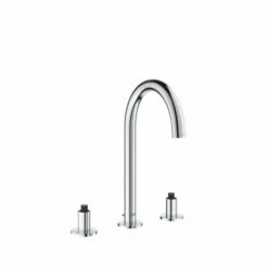 Grohe 20069003 Atrio New 8-Inch Widespread 2-Handle M-Size Bathroom Faucet 1.2 Gpm In Starlight Chrome