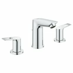 Grohe 20225001 Bauloop 8-Inch Widespread 2-Handle M-Size Bathroom Faucet 1.2 GPM In Starlight Chrome