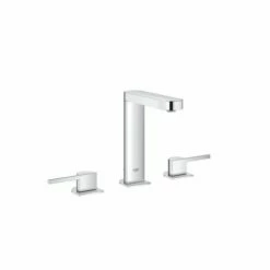 Grohe 20302003 Plus 8-Inch Widespread 2-Handle L-Size Bathroom Faucet 1.2 Gpm In Starlight Chrome