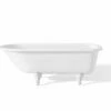 Cheviot 2094-WW-WH TRADITIONAL Cast Iron Bathtub With Continuous Rolled Rim