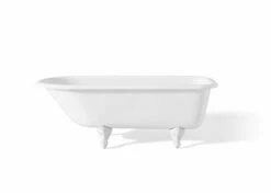 Cheviot 2100-WW-WH TRADITIONAL Cast Iron Bathtub With Faucet Holes In Wall Of Tub