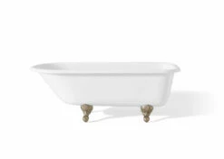 Cheviot 2104-WW-BN TRADITIONAL Cast Iron Bathtub With Continuous Rolled Rim