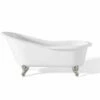 Cheviot 2108-WW-CH SLIPPER Cast Iron Bathtub With Continuous Rolled Rim -AF SUPPLY Sales Store 2108 WW CH