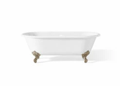 Cheviot 2111-WW-BN REGAL Cast Iron Bathtub With Continuous Rolled Rim