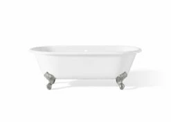 Cheviot 2111-WW-CH REGAL Cast Iron Bathtub With Continuous Rolled Rim
