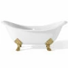 Cheviot 2114-WW-0-PB REGENCY Cast Iron Bathtub With Lion Feet